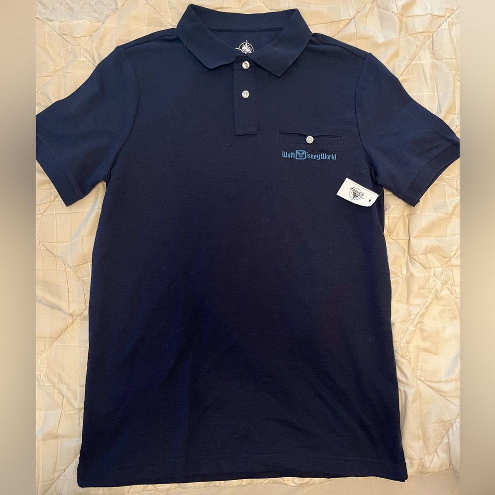 Disney Parks Walt Disney World Mens Button Polo Shirt